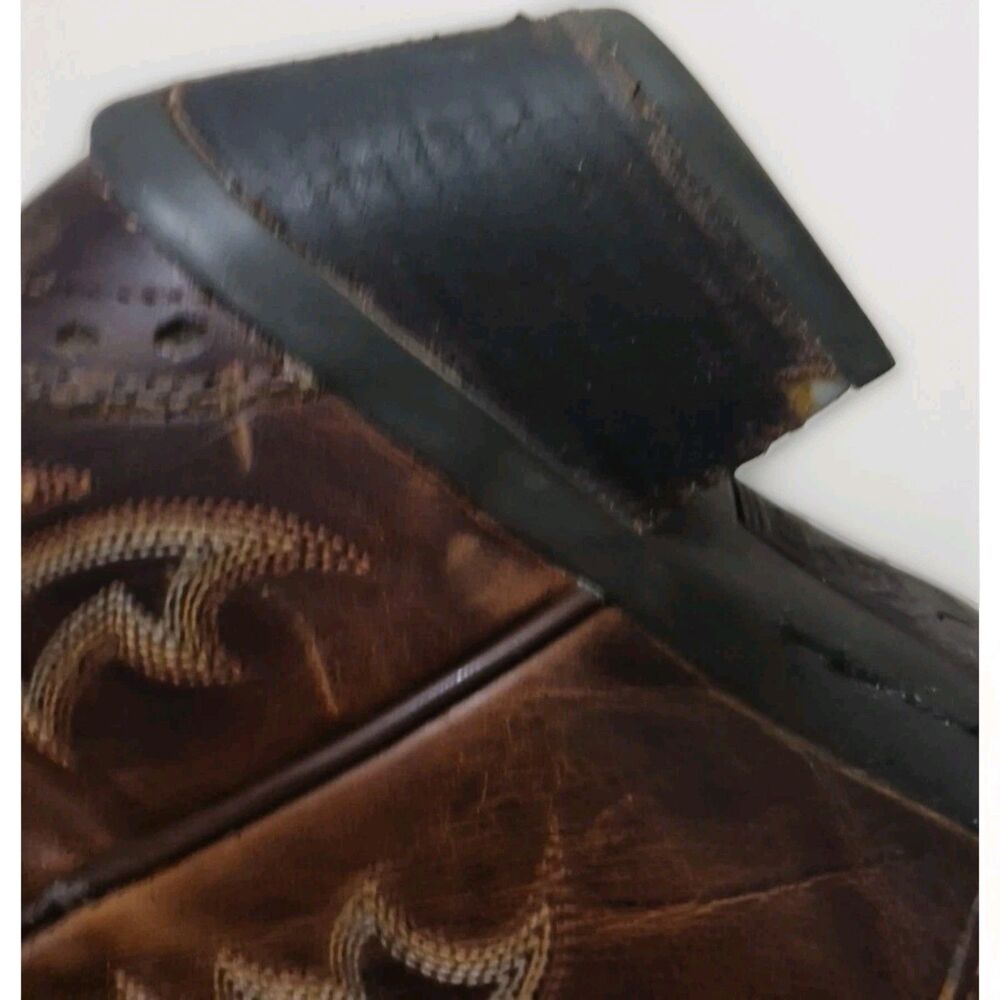 ARIAT WOMEN'S BOOTS 10005908 HERITAGE Western X Toe BROWN LEATHER SIZE 7.5B - Picture 8 of 11